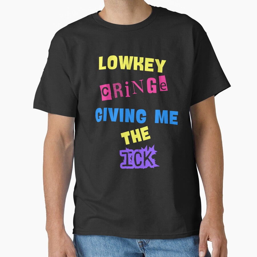Lowkey Cringe Ick Meme Typography by Artography Designs