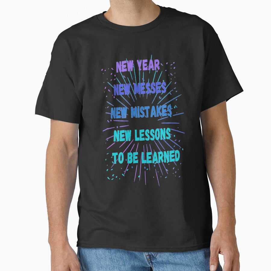 New Year New Lessons to be Learned Lettering Design,4, Howdy New Year, New Years Celebration, New Years Eve Countdown by Adri Barnard