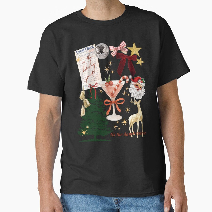In The Holiday Spirit Retro Christmas Cocktail Collage & Tis The Damn Season by HenikaPonko