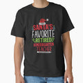 Santa's favorite retired kindergarten teacher Funny Christmas gift by patroart