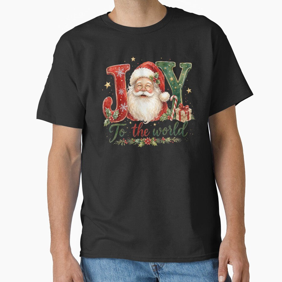 Joy To The World Vintage Santa Christmas by DYAFLK