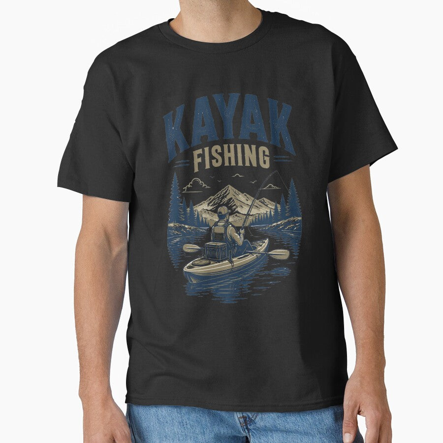 Kayak Fishing River Rugged Typography Design by CalmDownZone ⭐️⭐️⭐️⭐️⭐️