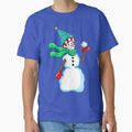 Cute Snowman with Tree Hat by Deborah Camp