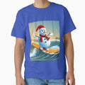 Snowman Surfer #1  On Vacation - Stoked Frosty Glide by Artekinium