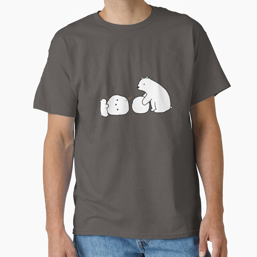 Polar Bear and Snowman by Marinaaa010