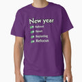 New year get reboot, get restart, get rest, reset, replanting, refocusing, refucus, success's step, success shirt, tzemo101 by Tzemo101