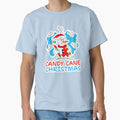 Candy Cane Christmas Snowman by Sartoris Art