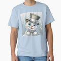 Cute Kitten dressed as Snowman by GummywormDesign