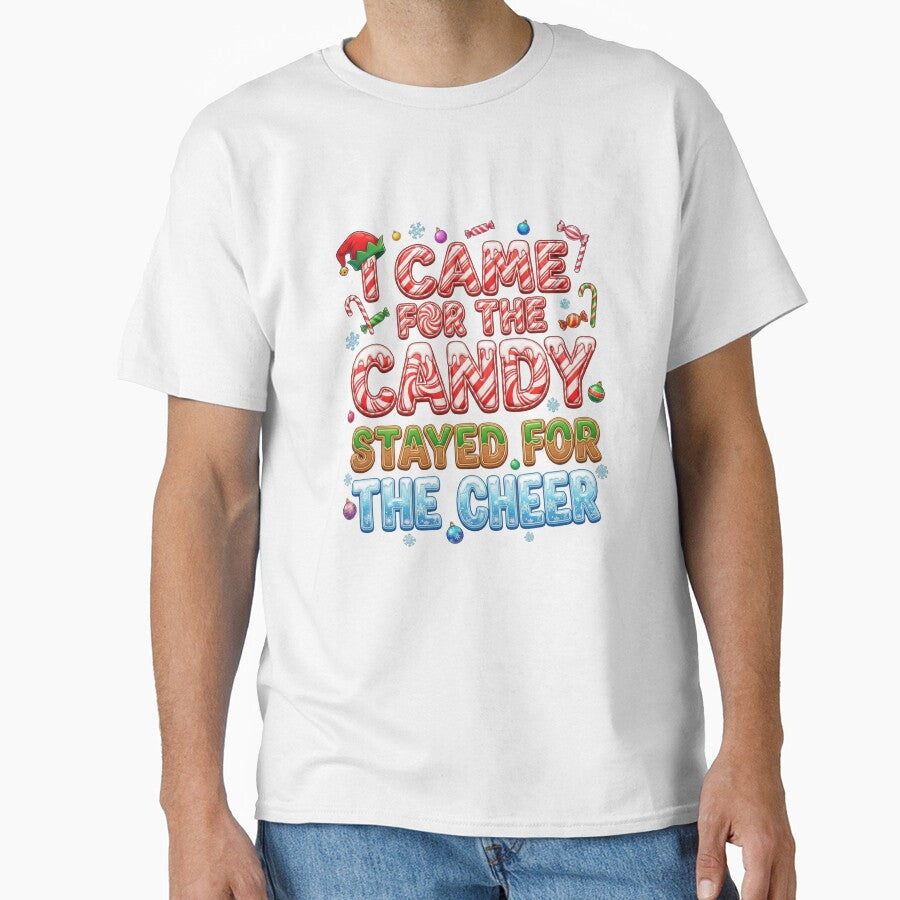I Came for the Candy, Stayed for the Cheer chrismas holiday Funny kids Boys Girls Christmas Saying Festive Holiday Season Humor by AnimaThread
