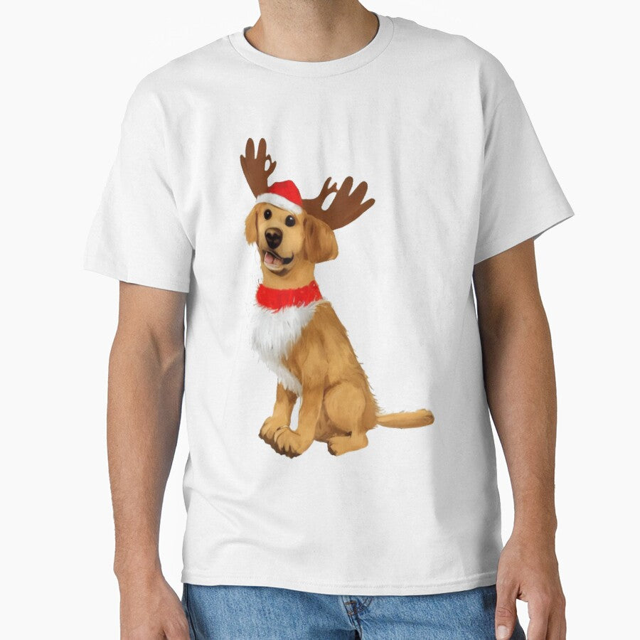 Christmas Reindeer Dog by ODINDISA