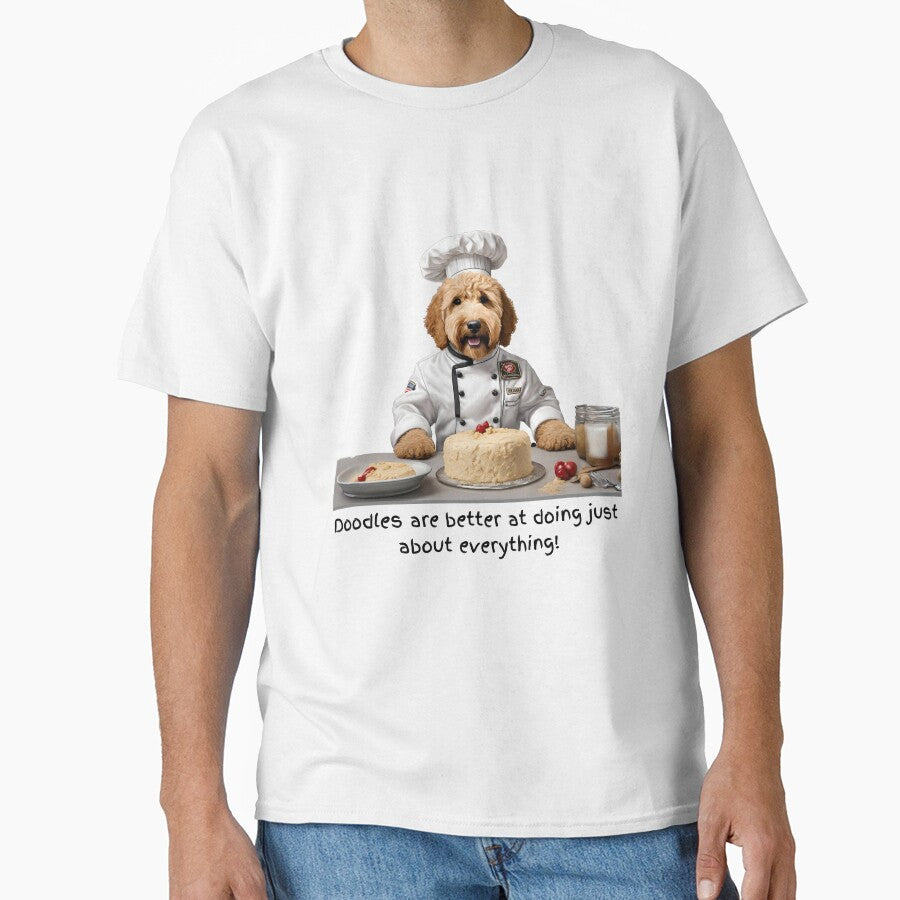 The Talented Doodle Dog Baking Cake by Fredster1966