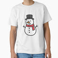 Happy Cartoon Snowman Christmas T-Shirt by MindMessStudio
