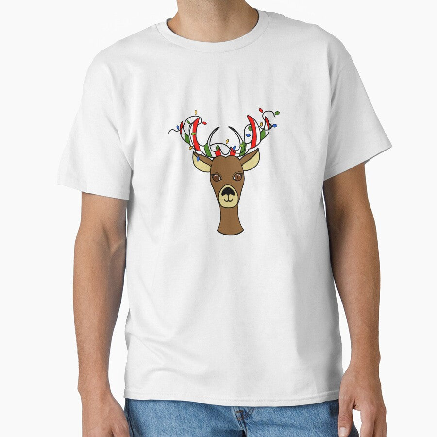 Christmas Reindeer Antlers Christmas Lights by Sartoris Art