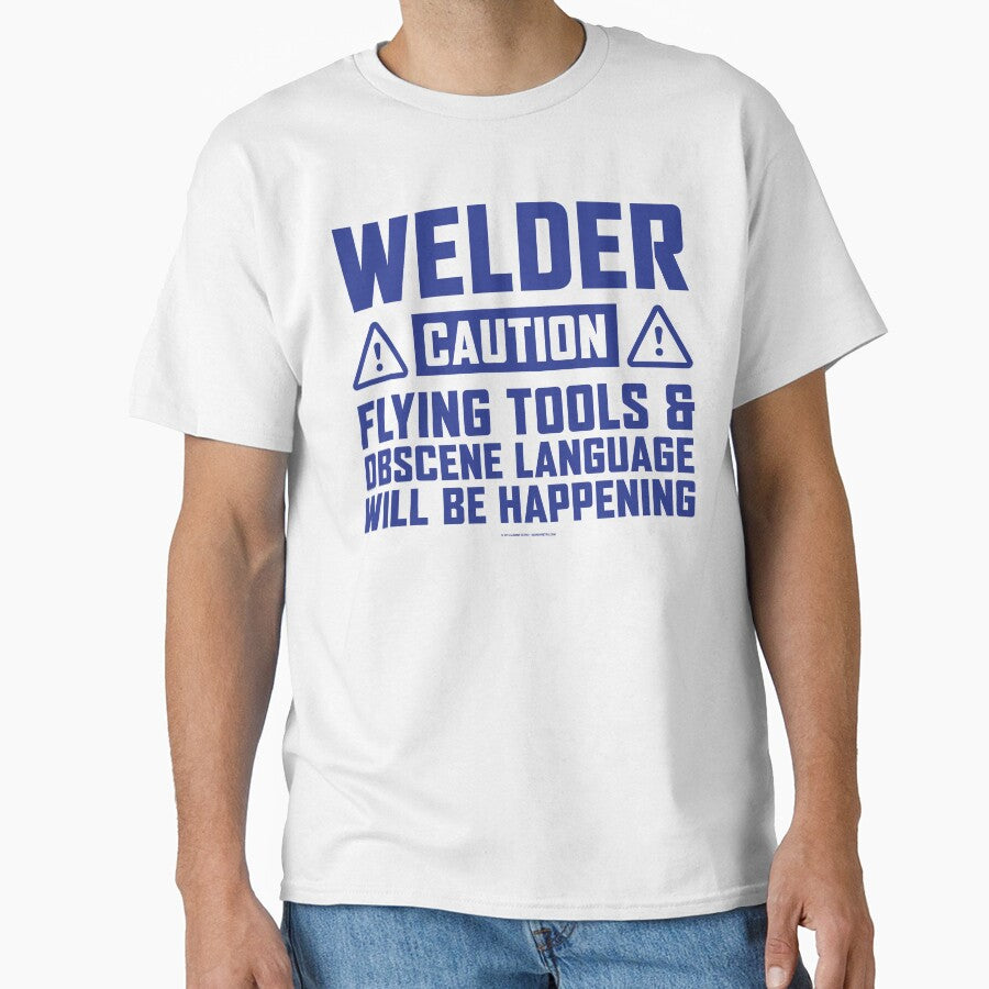 Caution Welder Flying Tools by remoteart