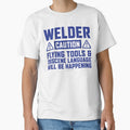 Caution Welder Flying Tools by remoteart