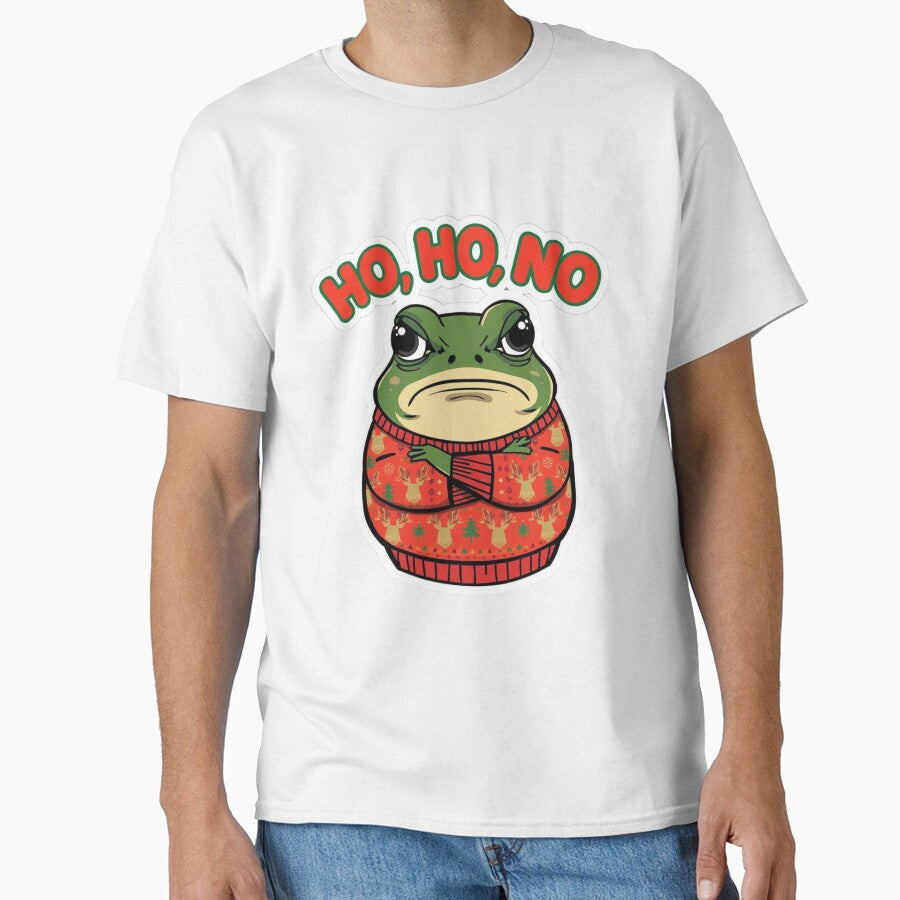 Ho Ho No Grumpy Christmas Frog - Funny Ugly Sweater by The Grumpy Pet Club