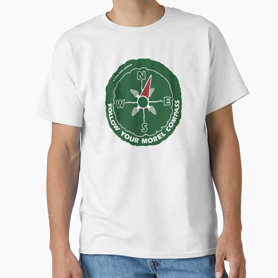 Morel Compass, Green and White by CraneCreek