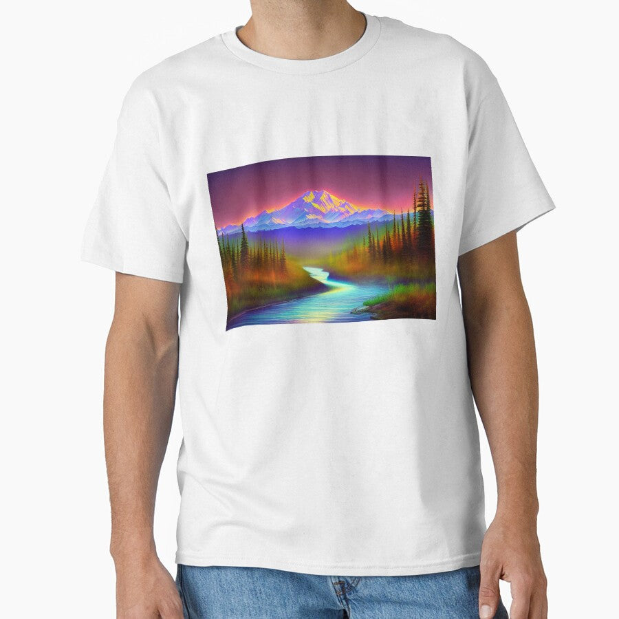 Denali National Park Ethereal digital painting with Dramatic Coloring 2 by DiatomDesigns