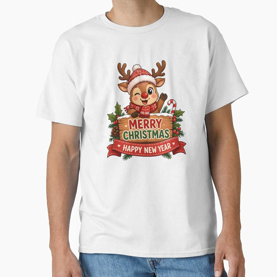 Cute Baby Reindeer Merry Christmas Sticker by Jaideep Walia