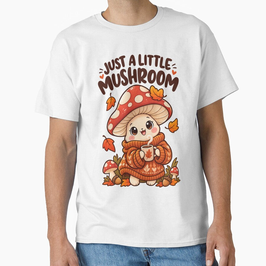 Just a Little Mushroom – Cute Cozy Autumn Mushroom Design by Kiinaaa