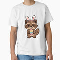 Funny Raccoon Wearing Bunny Ears – Cute Easter Animal Character by Confuzz1ed