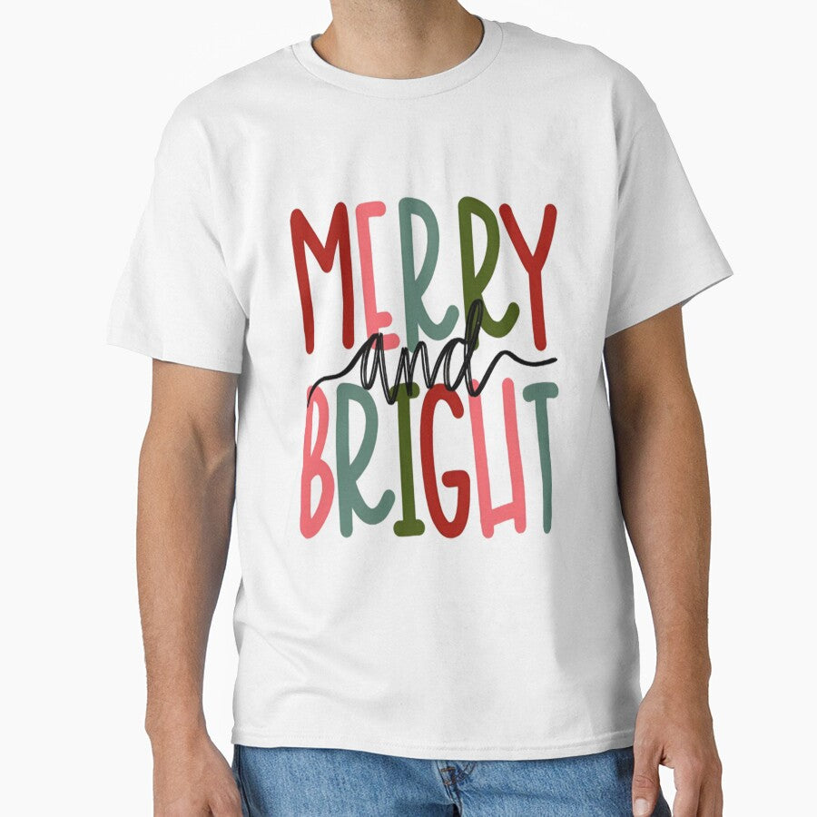 Merry and Bright, Christmas, Family Christmas, Christmas Sweatshirts for Women, Merry Christmas by tystock