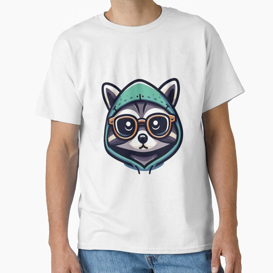 Adorable Hoodie Raccoon Cartoon Vector by Confuzz1ed