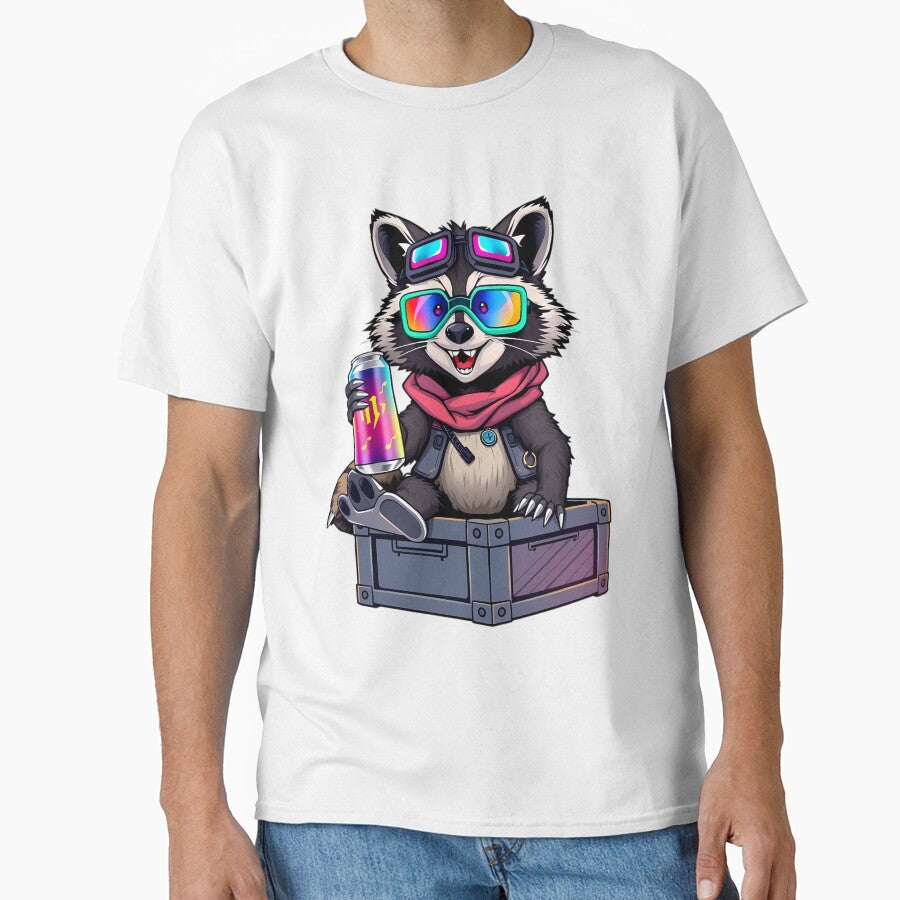 Neon Raccoon Break by DaniArtDesign81