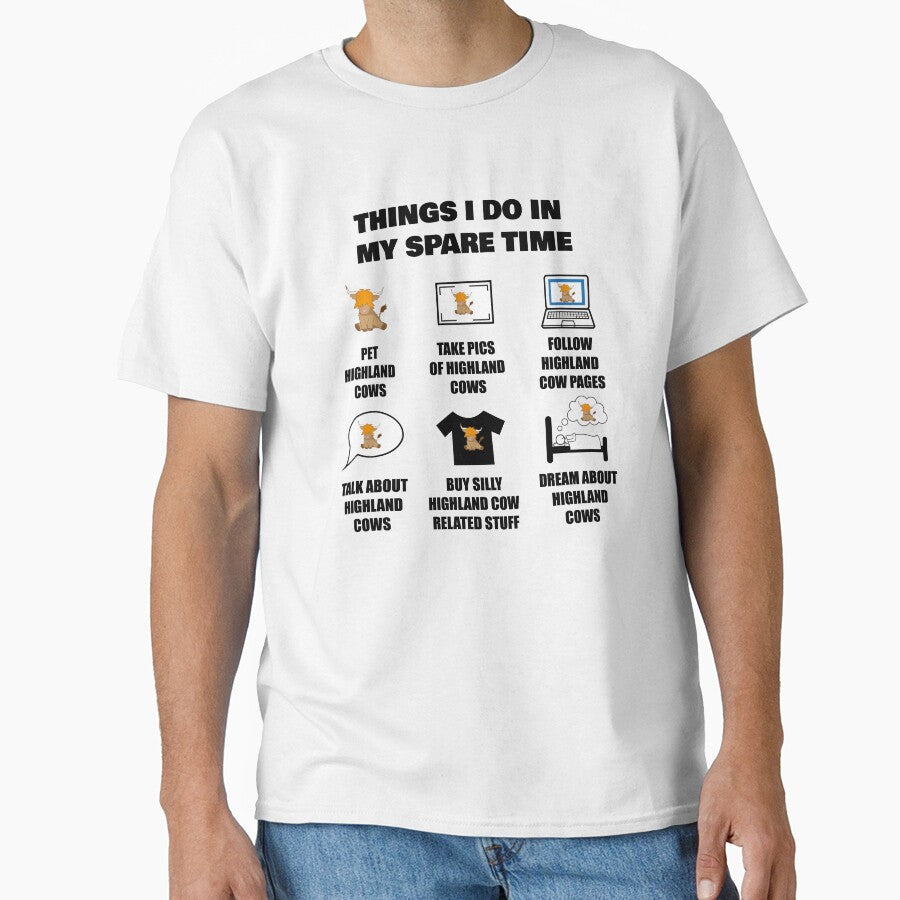 Things i do in my spare time highland cow lover by Ayelandco