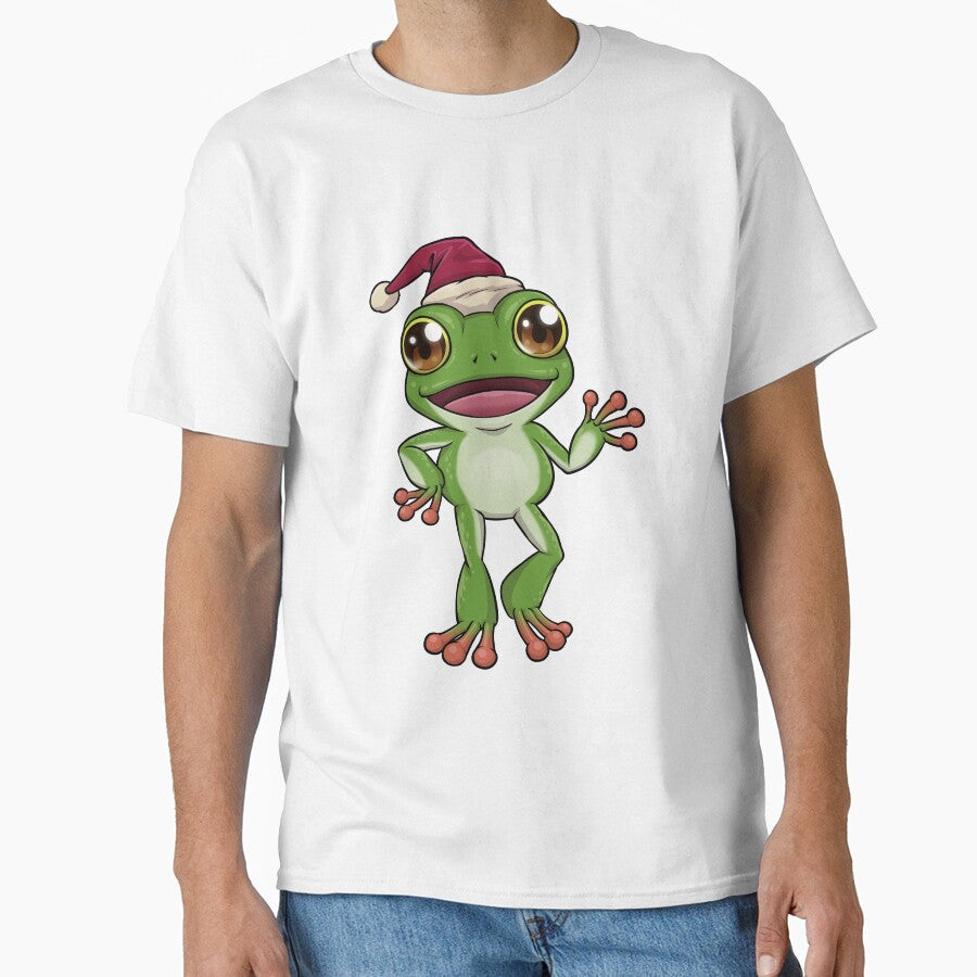 Australian Green Tree Frog Santa | Christmas Reptile by Jovak