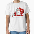 Cute Peekaboo Snowman in Red Winter Hat by AmetistLight