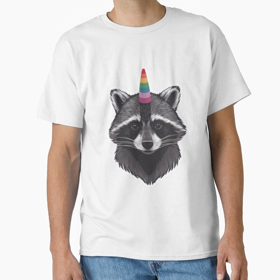 Raccoon Rainbow Horn by NicolasGlowArt