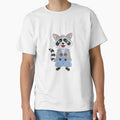 Cool Raccoon wearing an overall by atedesigns