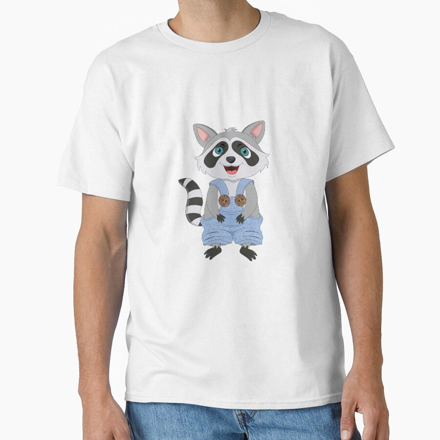 Cool Raccoon wearing an overall by atedesigns