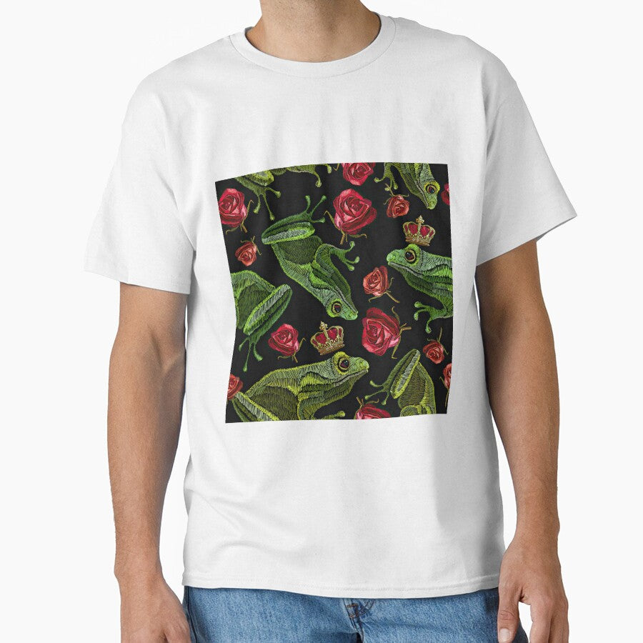 Embroidery Frog Crown Rose by ConcorStore