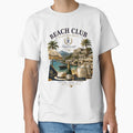 Beach Club Elite Society T-Shirt – Luxury PuraEnergia Summer Design by Puraenergia Stickers