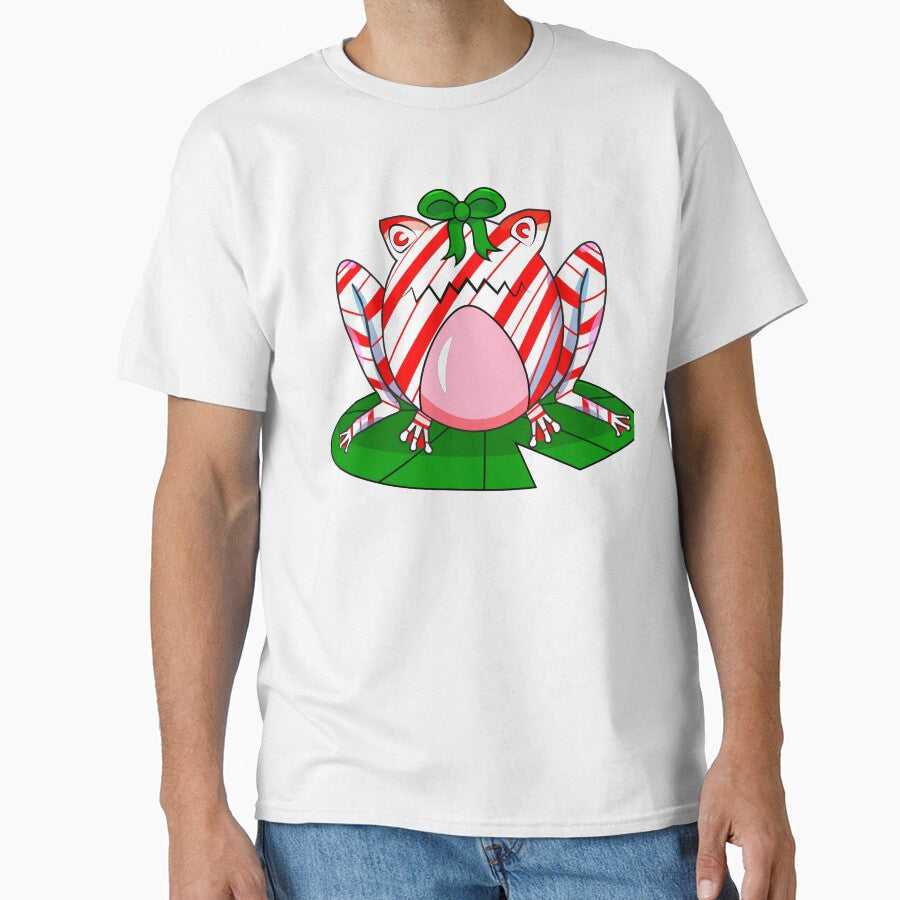Red Peppermint Frog by AcornButtonArt