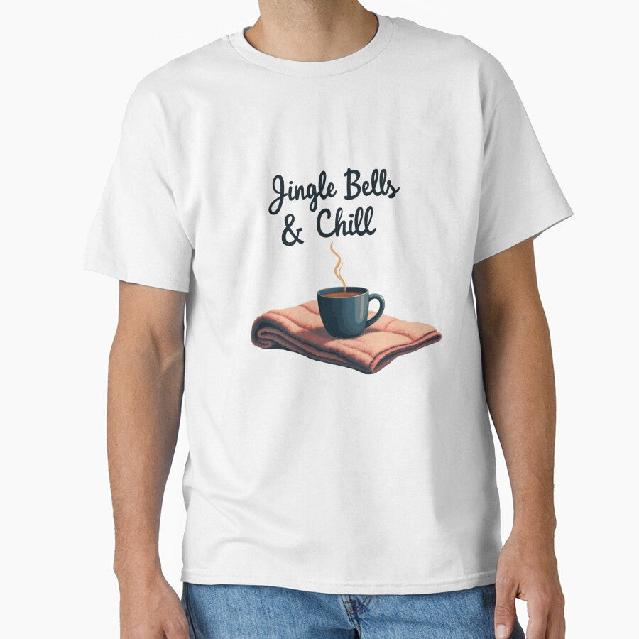 Jingle Bells And Chill | Modern Funny Christmas Quote by Katedesignz