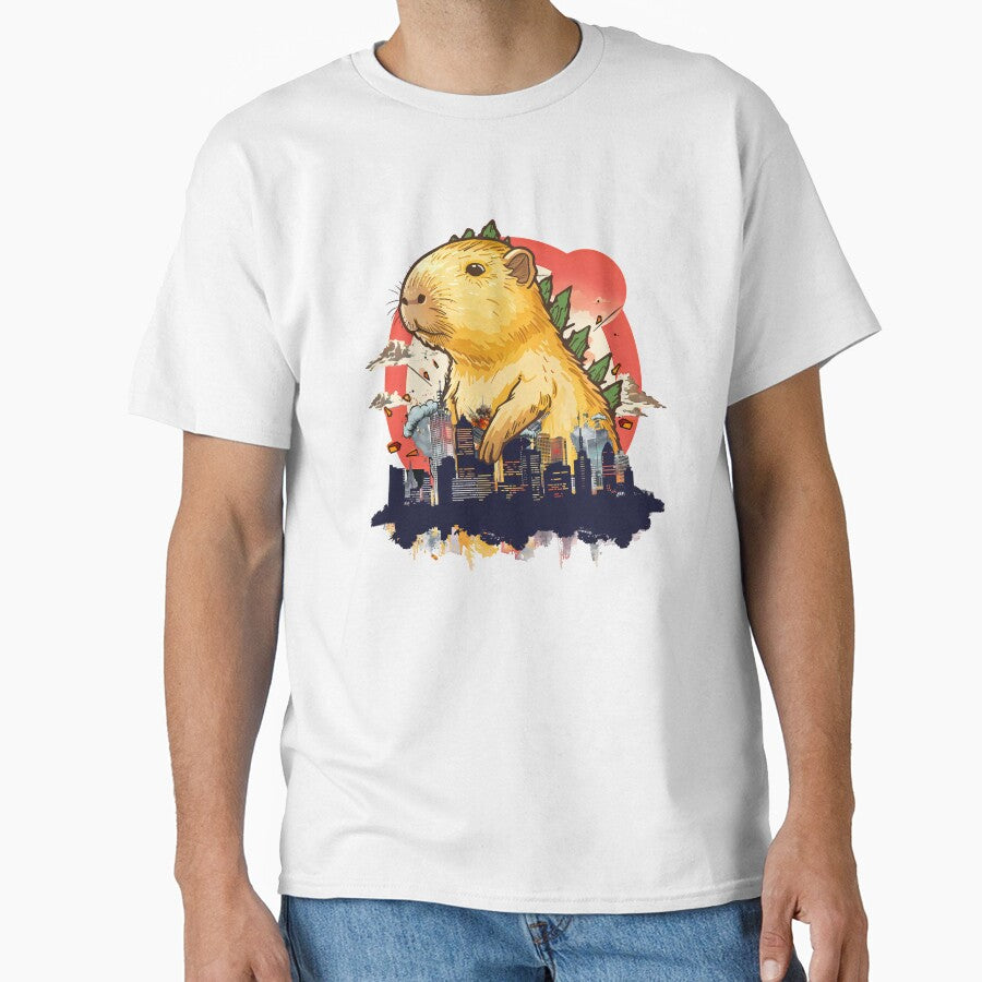 Capyzilla funny capybara, cool design by MoSaid
