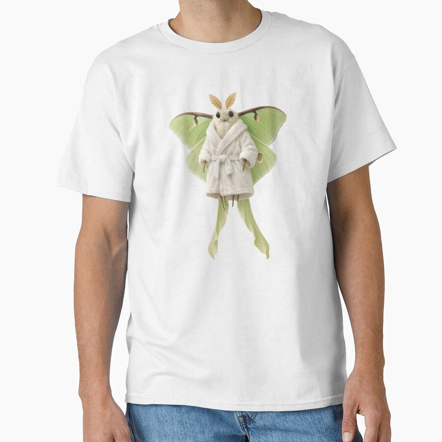 Relaxing Bathrobe Luna Moth by Sillytoe