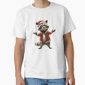 Raccoon Christmas Design by NicolasGlowArt
