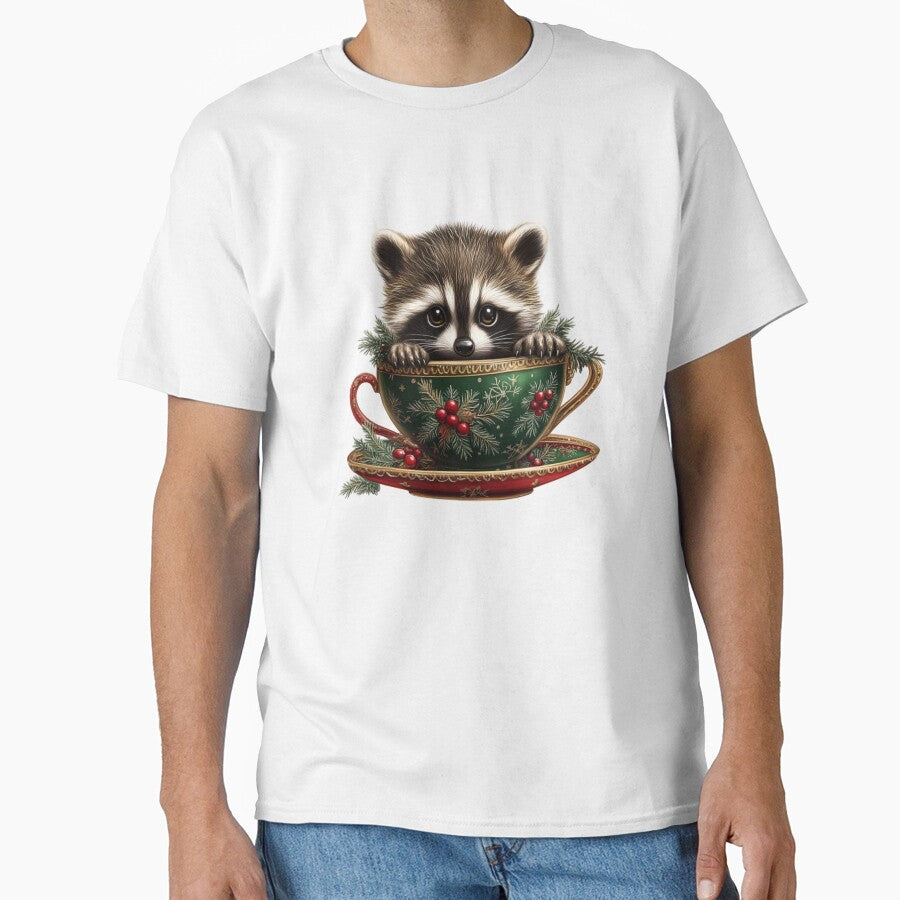 Cute Raccoon in Cup by NicolasGlowArt