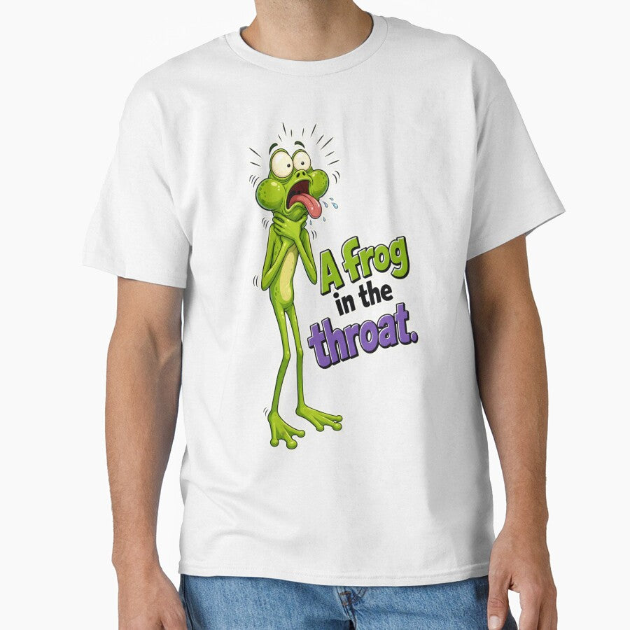 A Frog in the Throat – Literal Idiom Cartoon by Halbeskilo