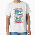 Jolliest bunch of assholes this side of the nuthouse ugly Christmas sweater holiday design by Dominika Farkašová