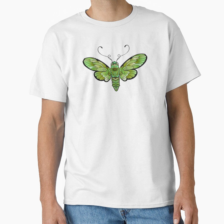 green moth symmetrical design by weilertsen