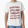 Hunting It'S Like Therapy But Cheaper And Better Red Rhinestone by TheIconSmith