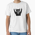 Angry Raccoon showing middle finger by uxcomshop