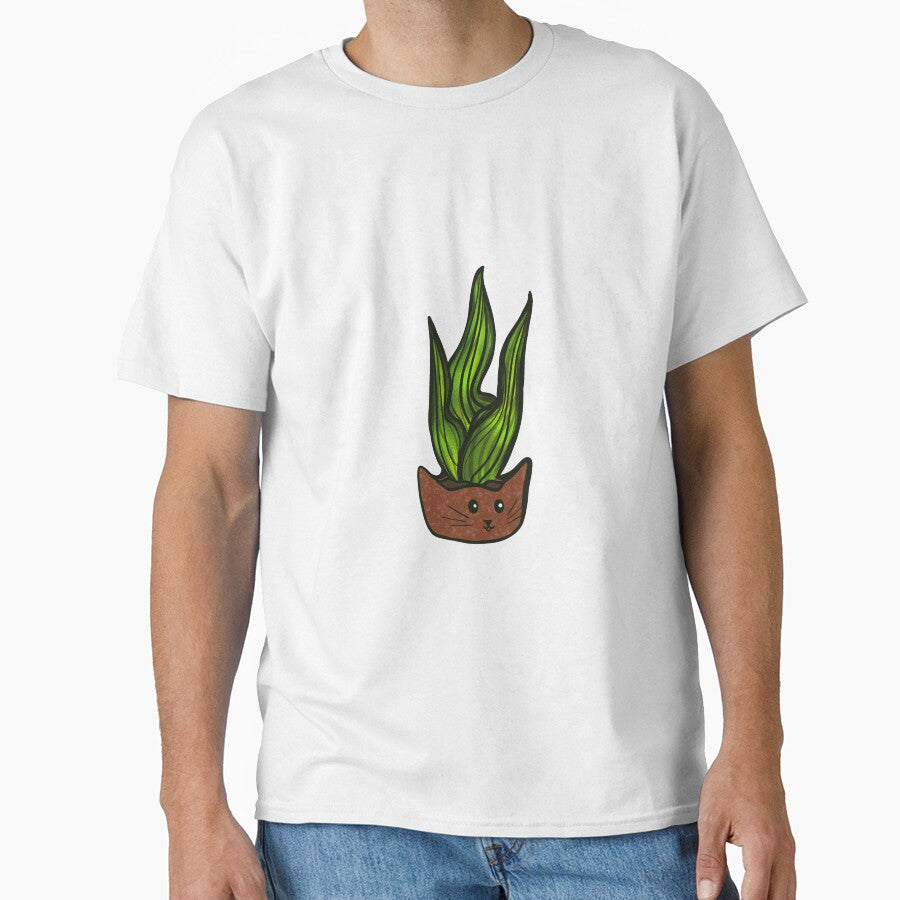 Cute Snake Plant Cat by ienjoycatsss