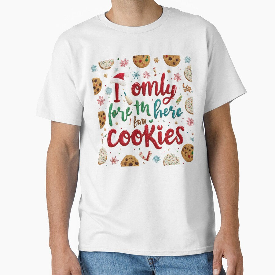 I Only Came Here for the Cookies – Funny Christmas Design by AlexLineArt