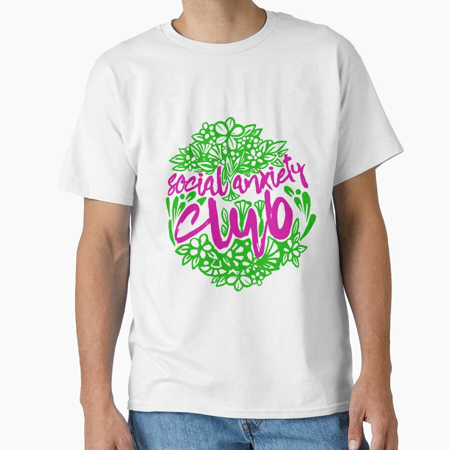 Social Anxiety Club Flower Style (pink&green colors) by DarrriaDesign